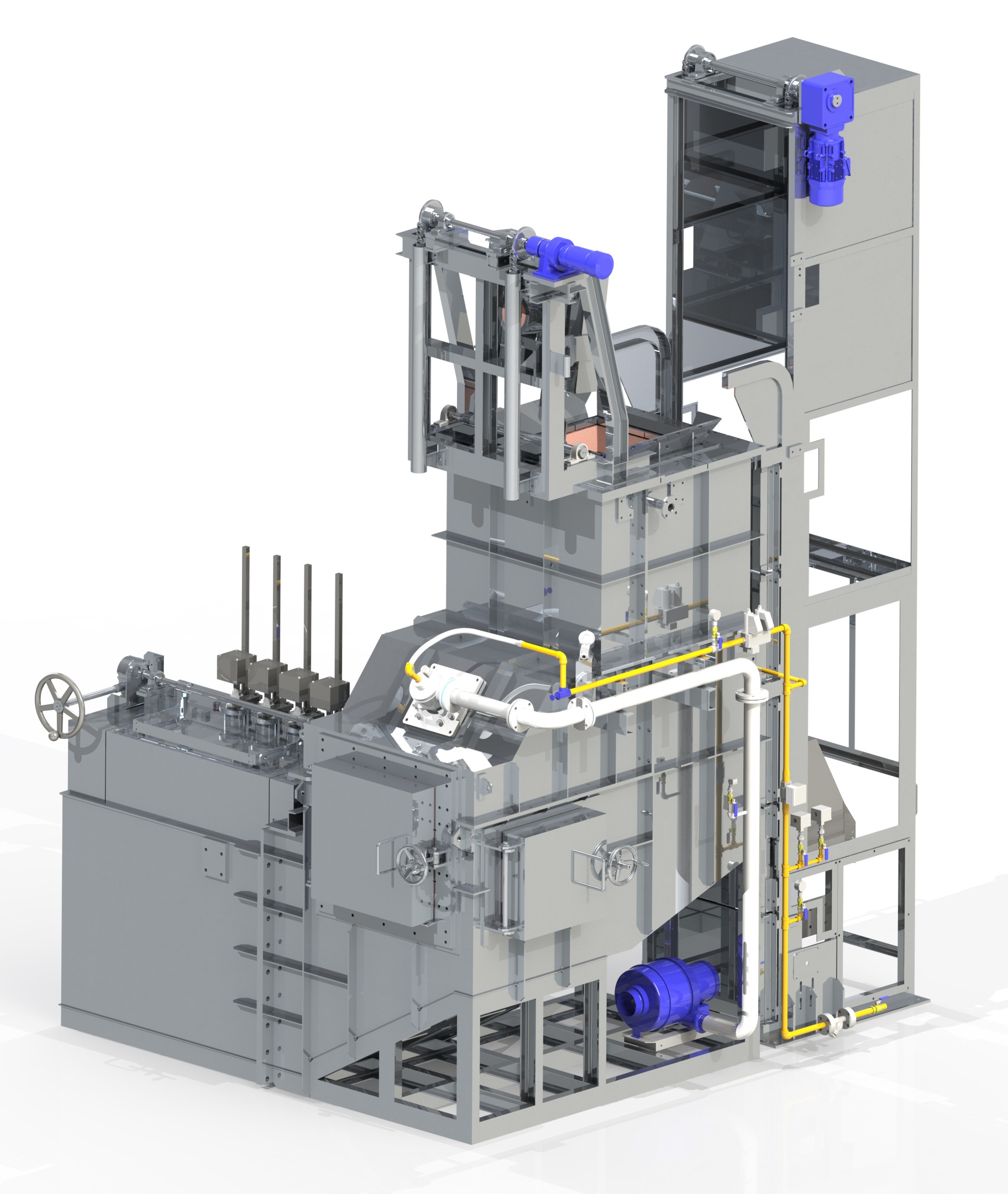 Hybrid type rapid melting furnace (Hybrid melter)