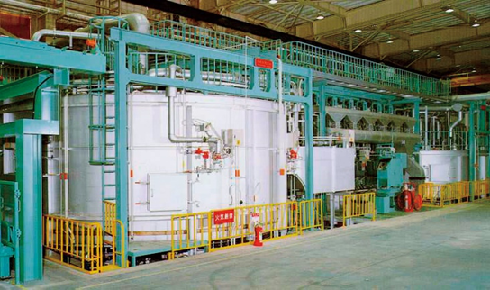 ロータリーハース式熱処理炉